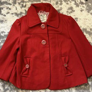 Culle Women's Short Red Peacoat Small